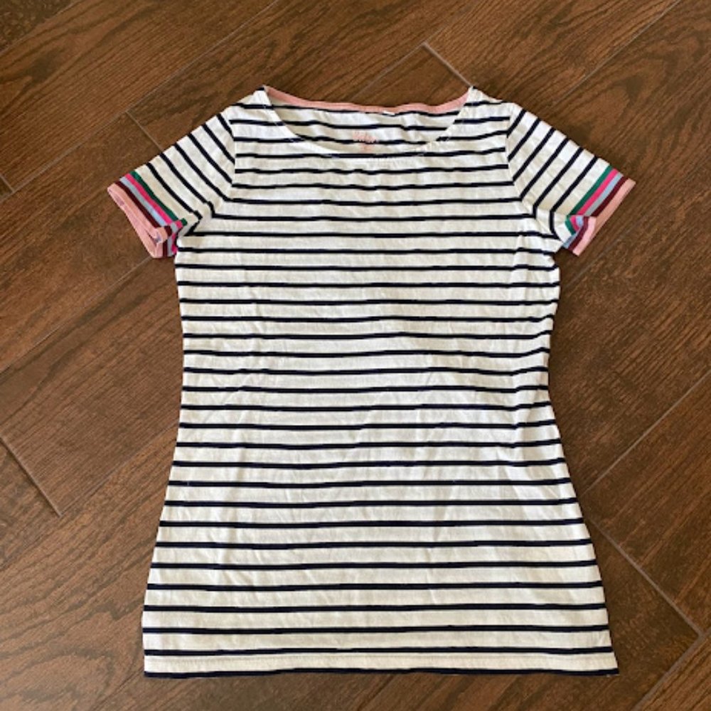 Boden Striped Short Sleeve Tee